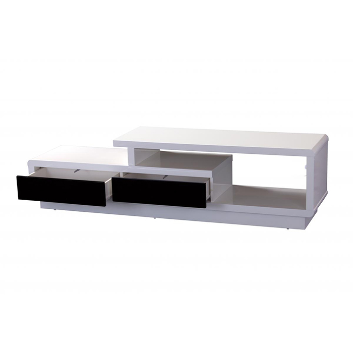 Abberly High Gloss Tv Unit In Black Or White - Click Image to Close
